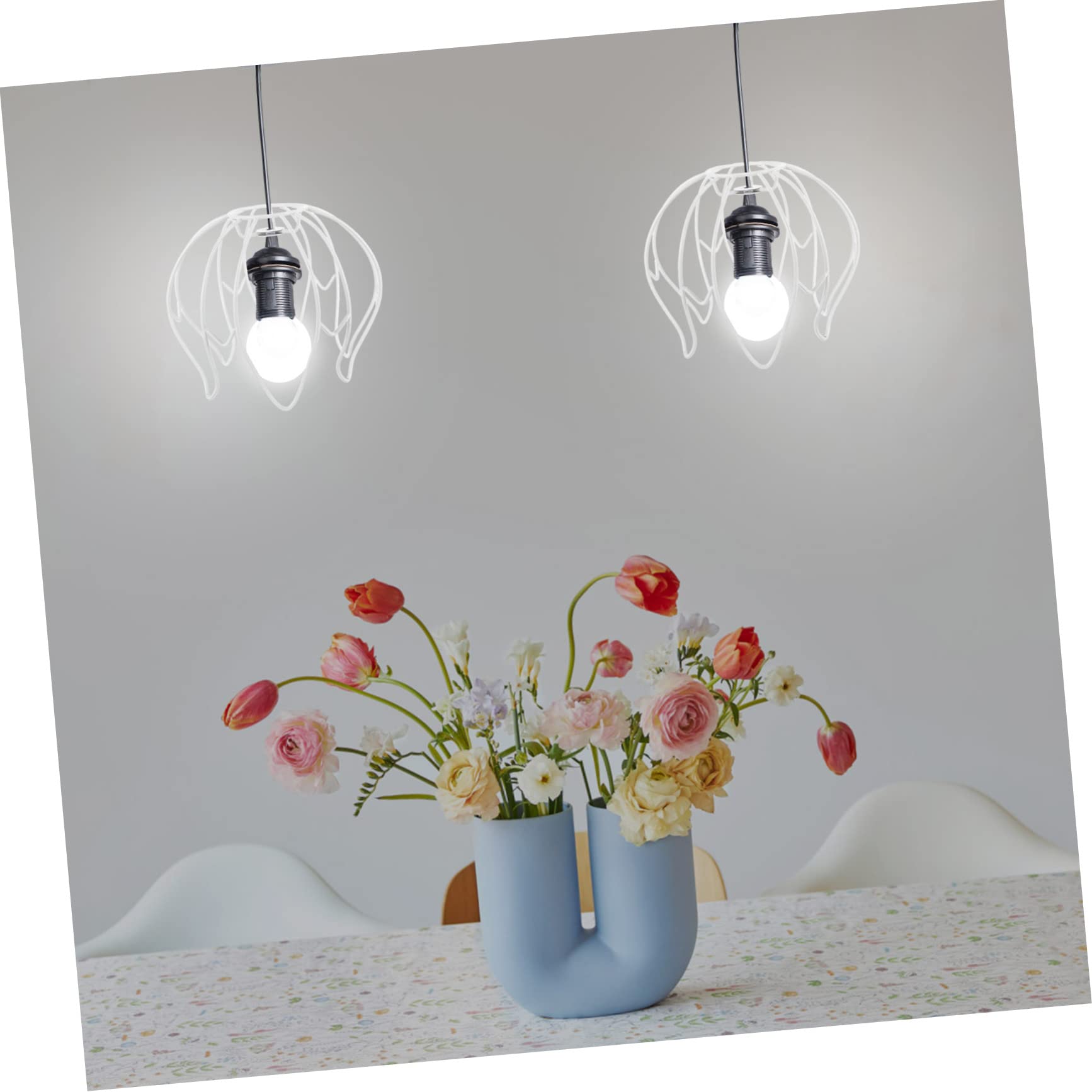 Victorian Style Fan Lampshade Frame: Metal Wireframe for Custom Lamp Shades