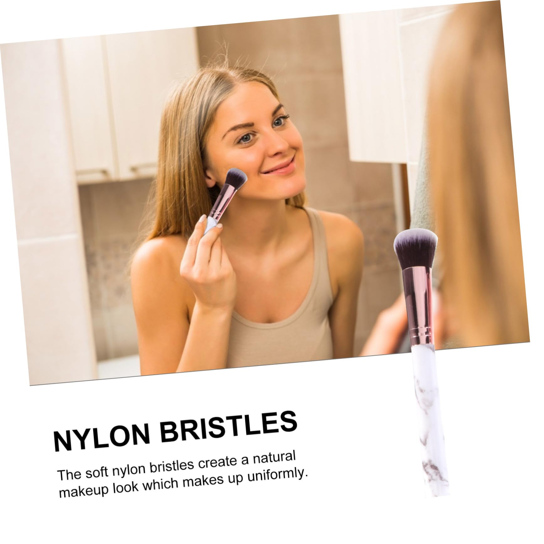 minkissy 45piezas Pinceles De Maquillaje De Mármol Set Profesional De Brochas Mango De Plástico Herramientas Cosméticas Suaves Para Uso Diario y Profesional