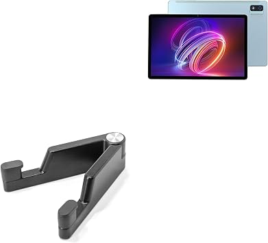 BoxWave Stand and Mount Compatible with Headwolf WPad 2 - Desktop Aluminum SoloStand, Adjustable Hands-Free Portable with Rubber Feet - Jet Black
