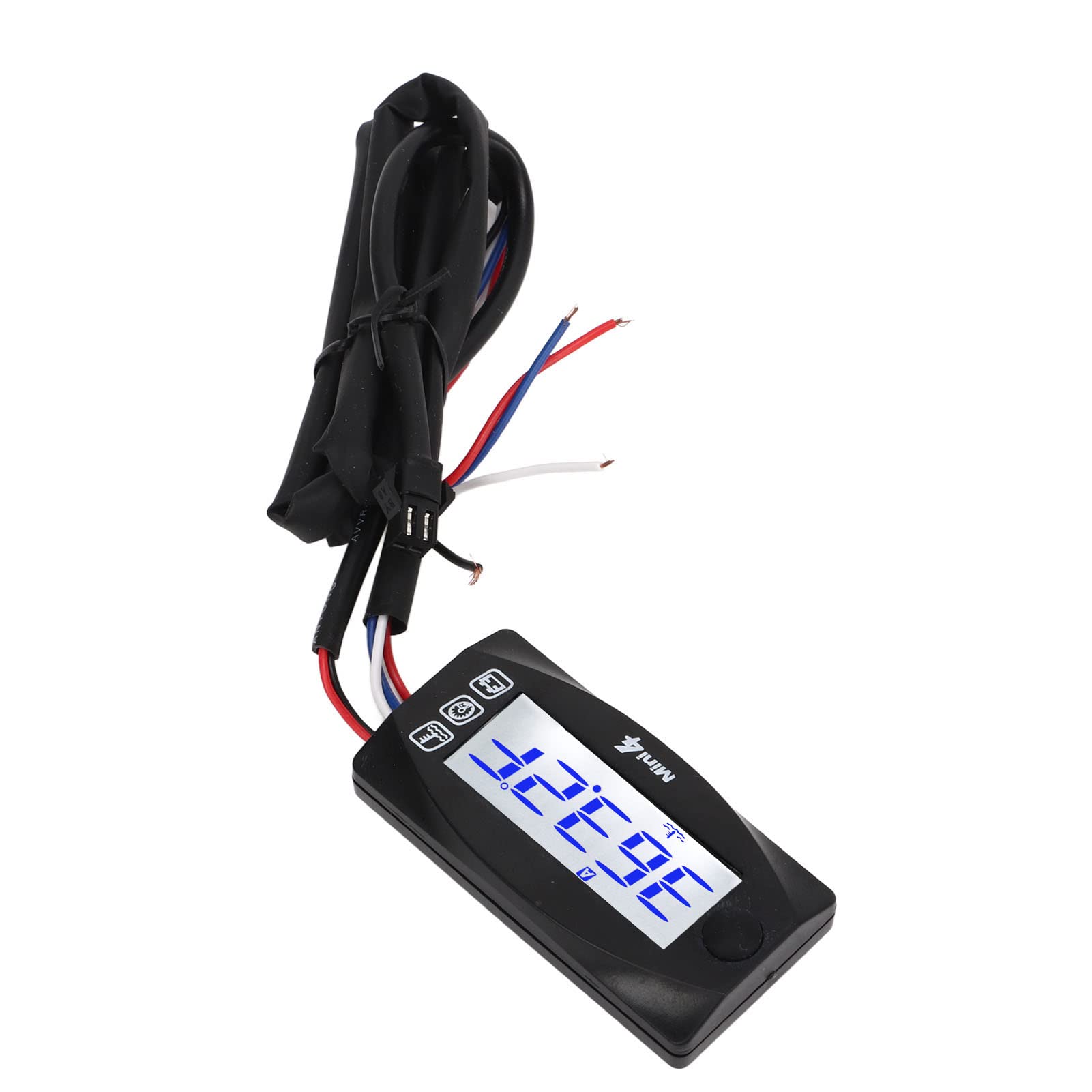 Misurazione della Temperatura dell'ACQUA Motociclistica, Termometro Digitale Moto Facile Installazione ABS LCD METTER TEMPORO ACQUA PER MOTORE (16 mm)