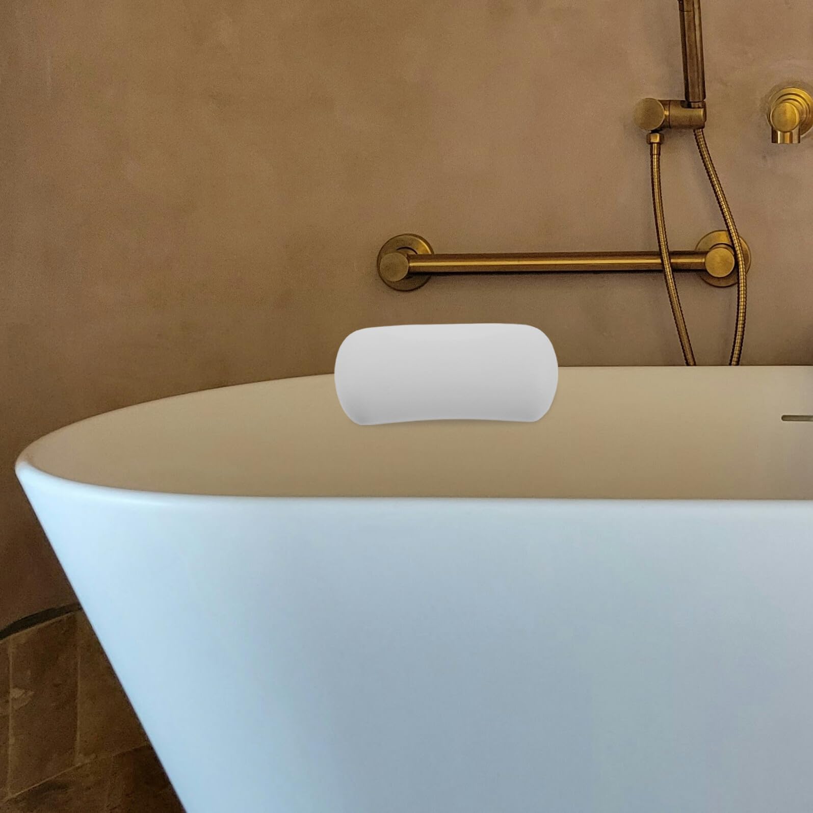 Mikinona Cuscino da Bagno in Silicone con Ventose Antiscivolo, Supporto Ergonomico per Testa e Collo, Cuscino Ispessito per Vasca da Bagno, Accessorio da Spa per Donne e Uomini, Facile da