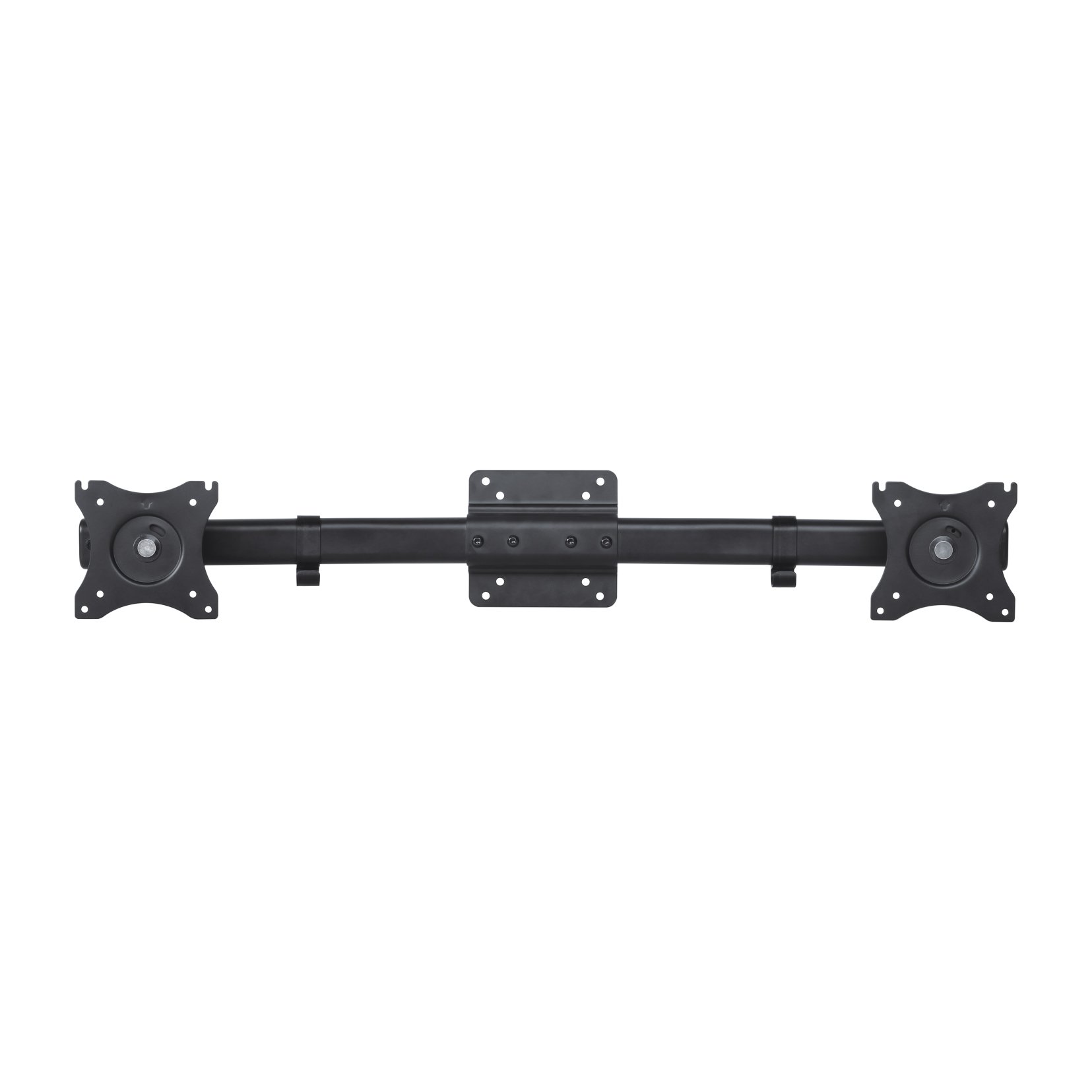 deleyCON Dual Monitor Adattatore per Monitor 13" - 27" Pollici (33-69 cm) e 10kg Ciascuno VESA 100x100 2 Monitor su 1 Braccio di Supporto Scrivania Supporto Attaccamento