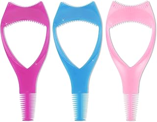 3PCS Eyelash Brush Tool 3 In 1 Makeup Eyelash Tool Mascara Shield Upper And Lower Eyelash Mascara Cosmetic Applicator Eyelashes Applicator Tool For Women Girls