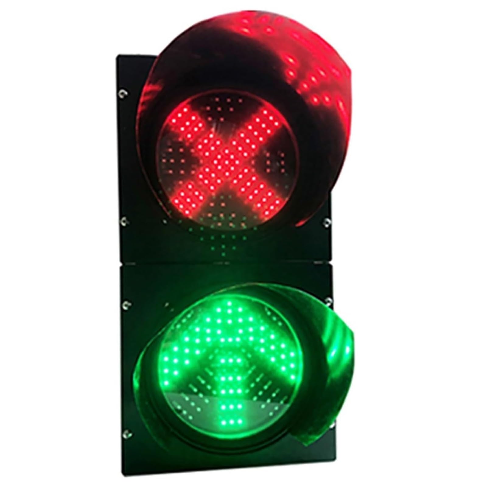 Sygnalizacja świetlna LED, 20 cm, wodoodporna, czerwona, zielona lampa strzałkowa, wskaźnik Stop & Go do przemysłowych doków załadunkowych, dróg, stacji poboru opłat (DC 12 V)