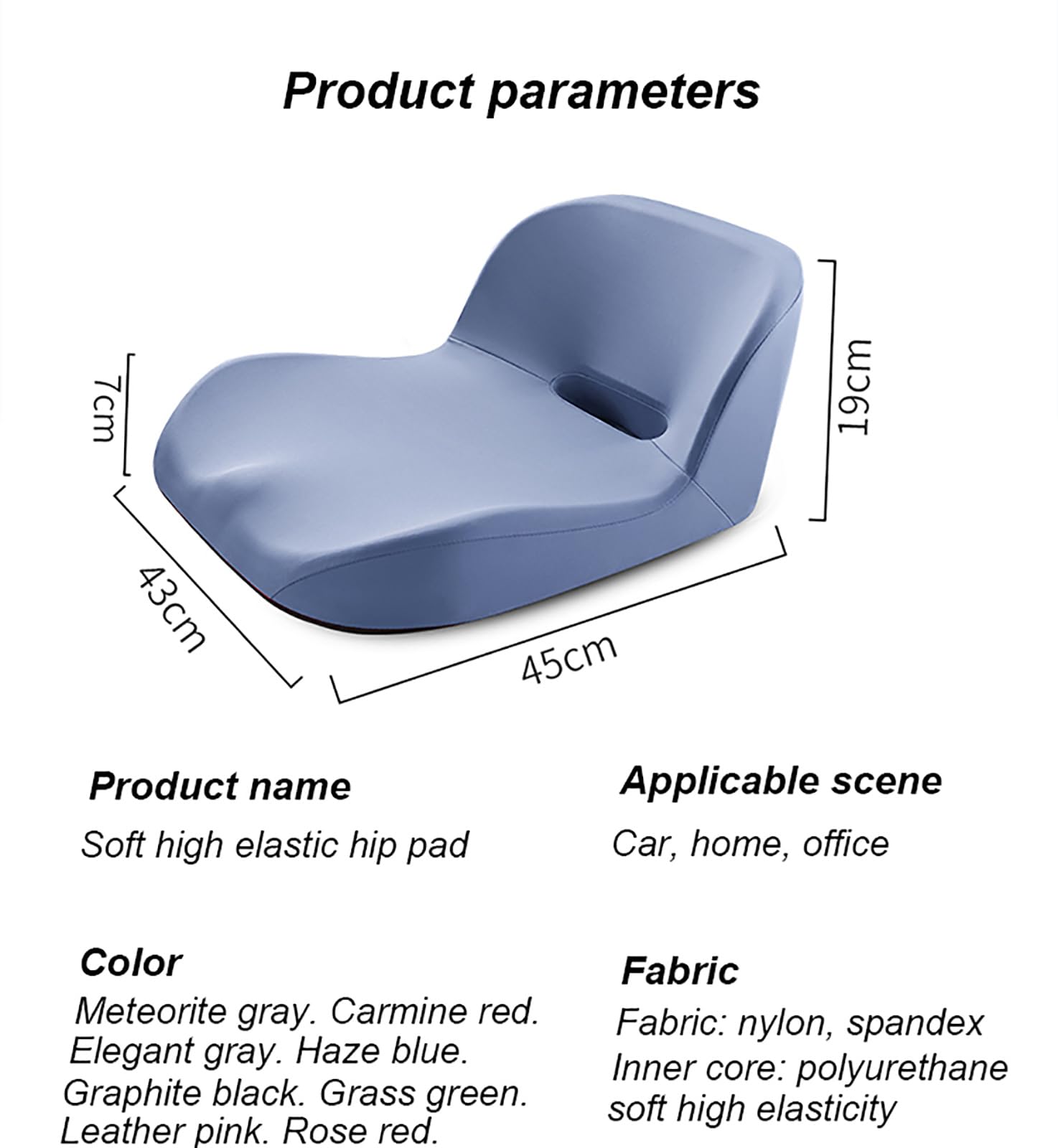 Coussin rehausseur Voiture, Protection des sièges d'auto, Coussin Voiture conducteur, Fournitures de Voiture pour Chaise De Voiture/Bureau/Maison/Fauteuil Roulant,Rouge