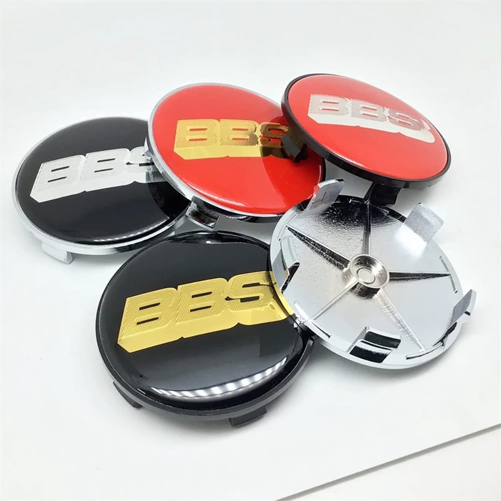 4 Coprimozzi Per Cerchi BBS 68mm - Tappi Coprimozzo Auto Impermeabili E Antipolvere - Sostituzione Originale - 3