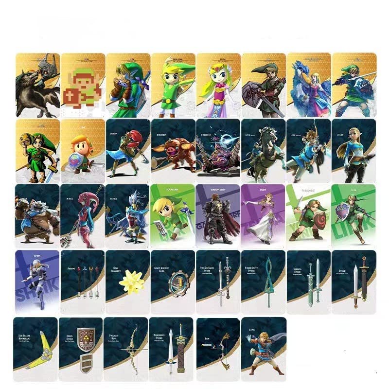 38pcs Zelda Amiibo Playing Cards, The Legend of Zelda Tears of The
