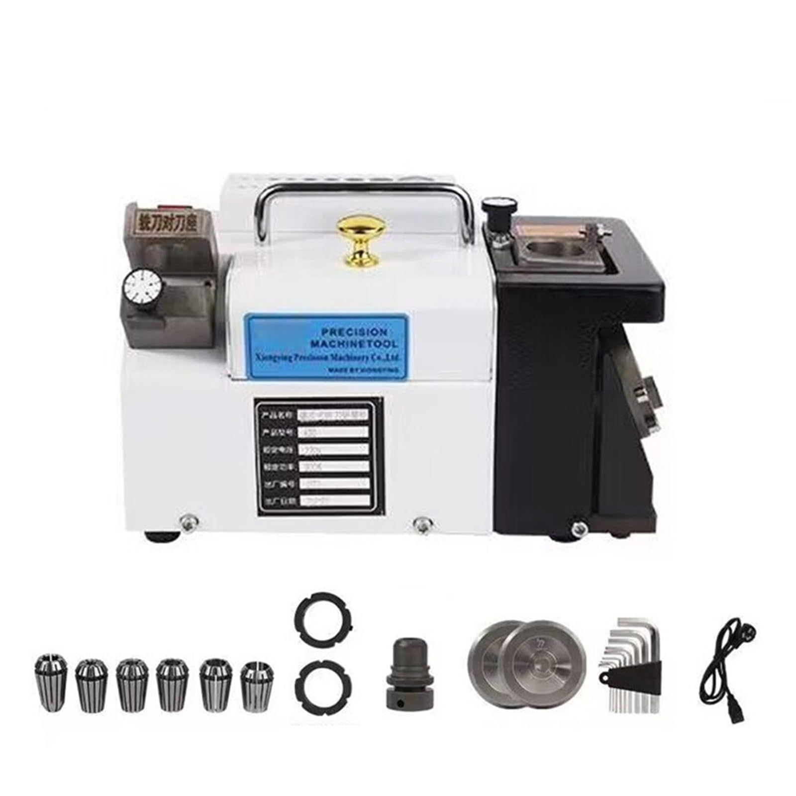 Joxlover Gd-314A 220V Portable Gd-314 Milling Cutter Grinder Carbide Tools 3-14Mm Drill Bit Sharpener Grinding Machine 300W For Beginners Diy Use(Gd-314A 220V)