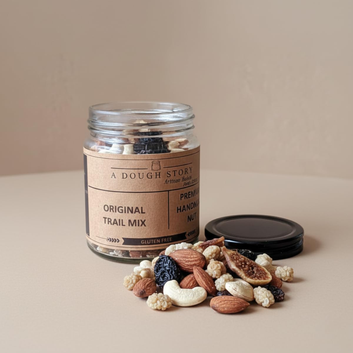 Original Trail Mix with Cranberries, Almonds & Hazelnuts | All-Natural Fruit & Nut Blend | A Dough Story 250g-image-36