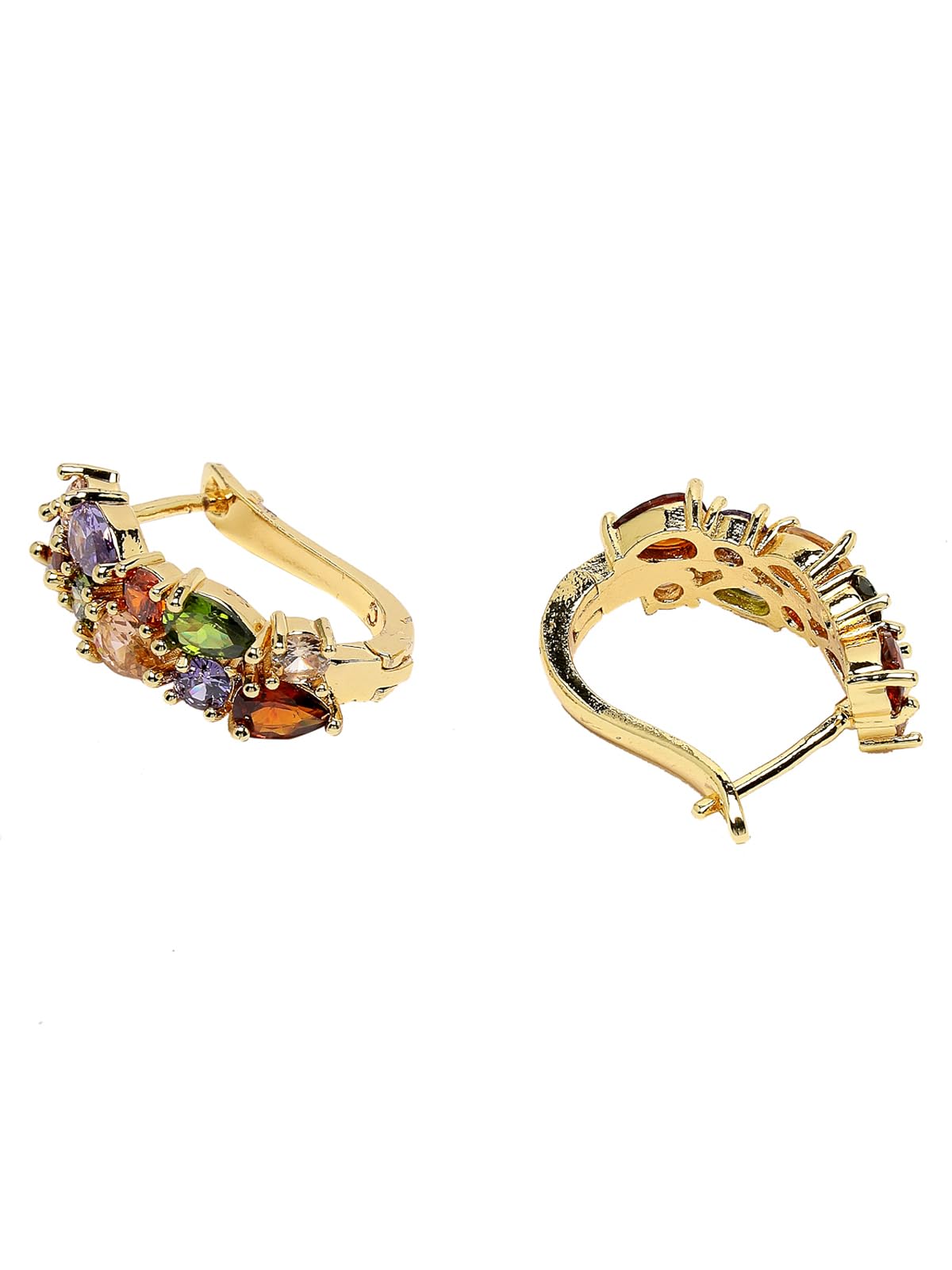 Scintillare by Sukkhi Valentine Gold Plated Crystals Multicolor Bali Hoop Earring Stylish Fashion for Girls & Women Wife|E106559 (B0CQFVK7WS) Amazon Price History, Amazon Price Tracker