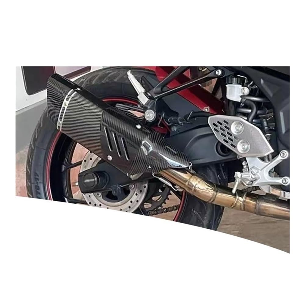 Paracalore Scarico Protezione della Copertura dello Scudo Termico del Tubo del Silenziatore di Scarico del Motociclo