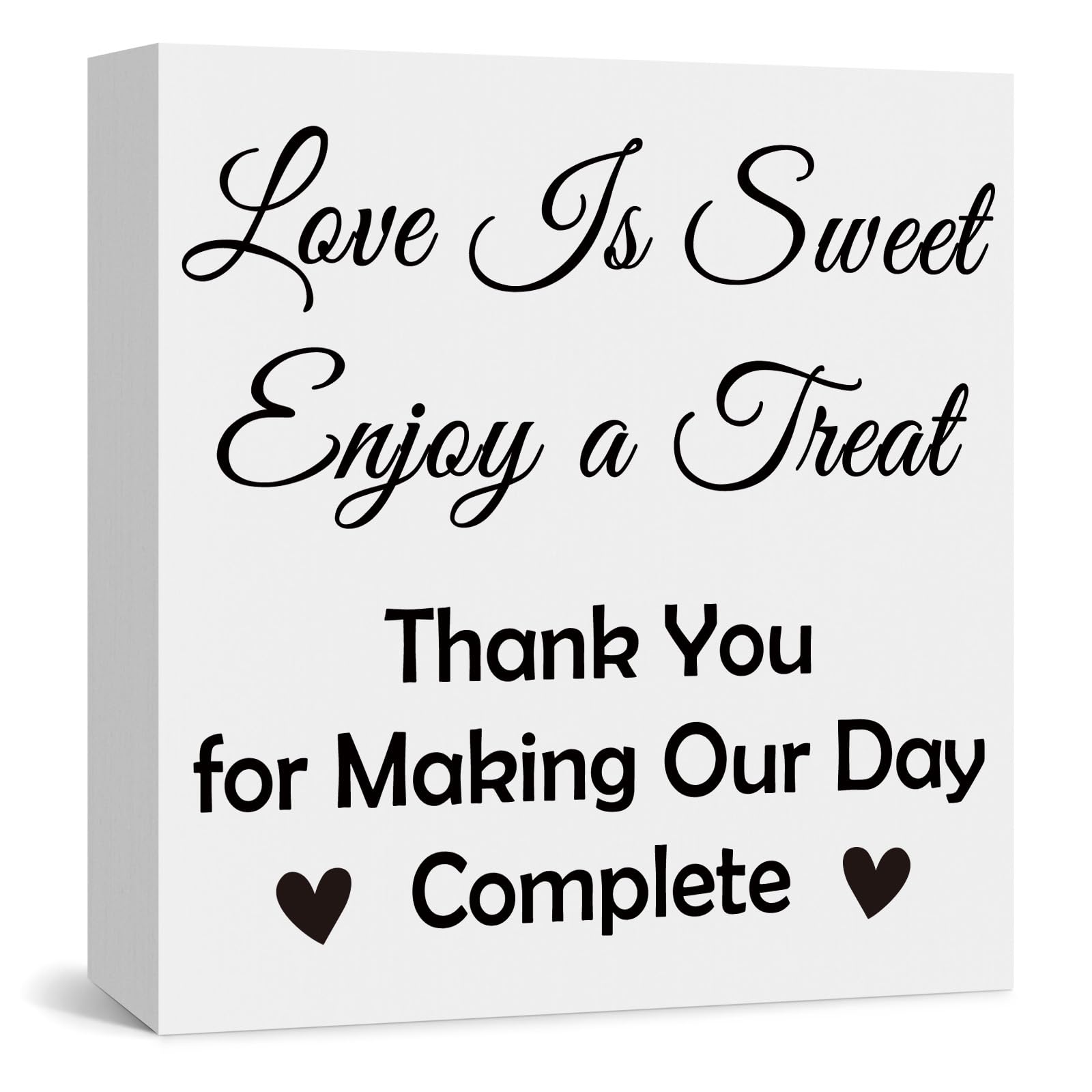 Photo 1 of Wedding Signs Wooden Box Sign Anniversary Bridal Shower Engagement Baby Shower Candy Bar Dessert Station Signs Decor Wedding Reception Party Favors Decorations Wooden Decor Sign Keepsake