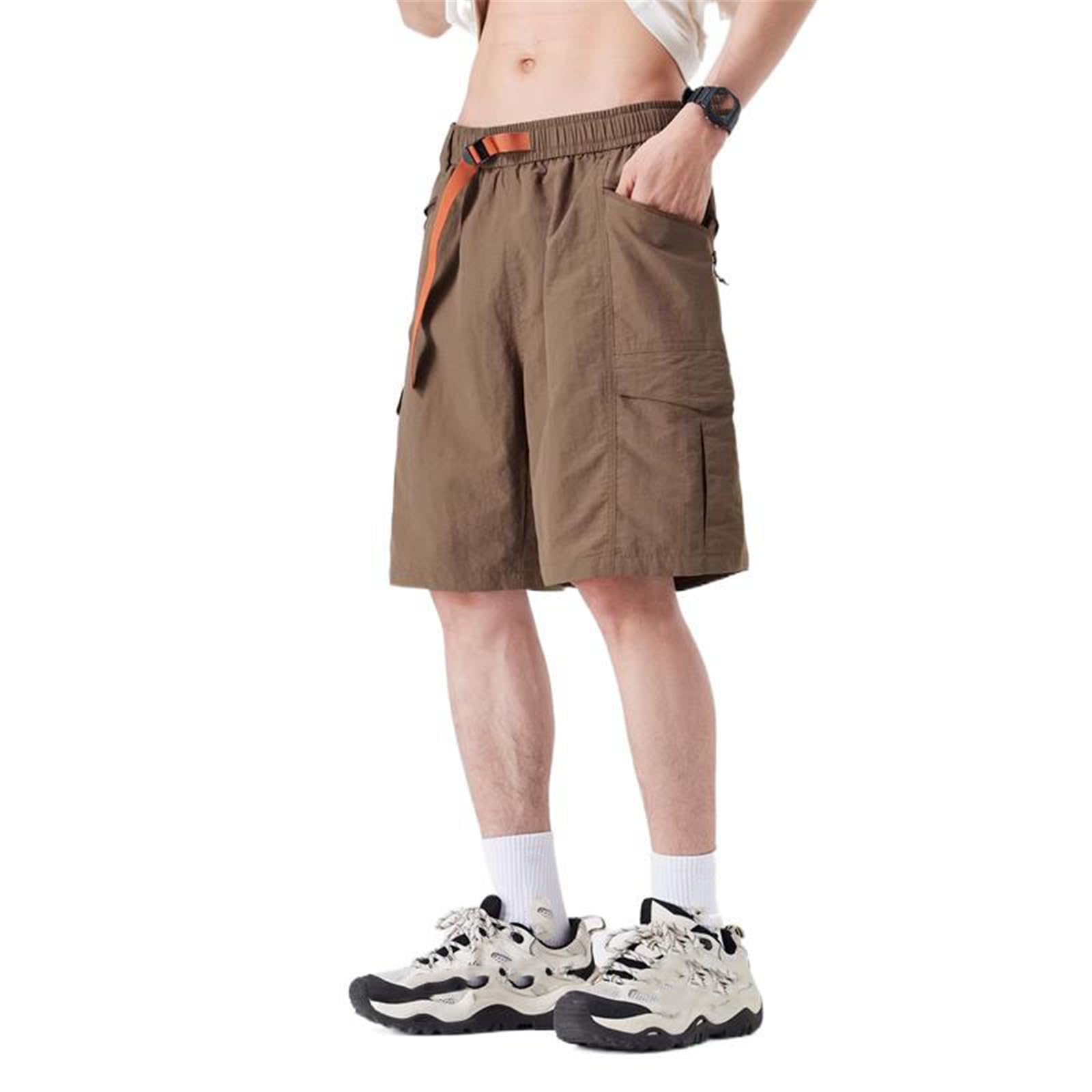 Mens Shorts Summer Lightweight Casual Straight Leg Workwear Athletic Short for Men