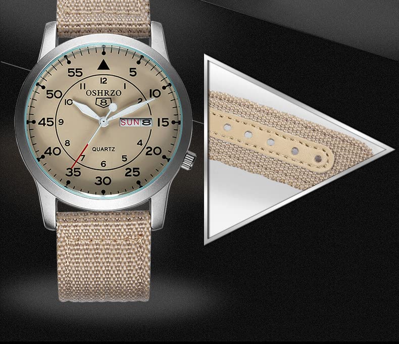 Image of Gosasa Unisex Military Watches Sport Textile Nylon Strap Stylish Men Watch Luminous Fashion Watches Analog Display Quartz Waterproof Casual Wristwatch