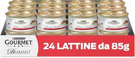GOURMET Diamant Cibo Umido Per Gatti - Filettini Con Vitello, 24 Lattine Da 85 G - Foto 6