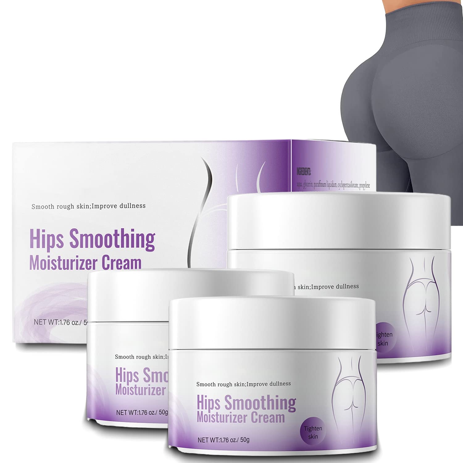 ButtSize Plumpy Up Smoothing Cream, Bewtymax Plumpy Up Cream, BootyBooty Shea Butter Massage Cream, Fast Powerful Hip Lift Massage Lotion (3PCS)