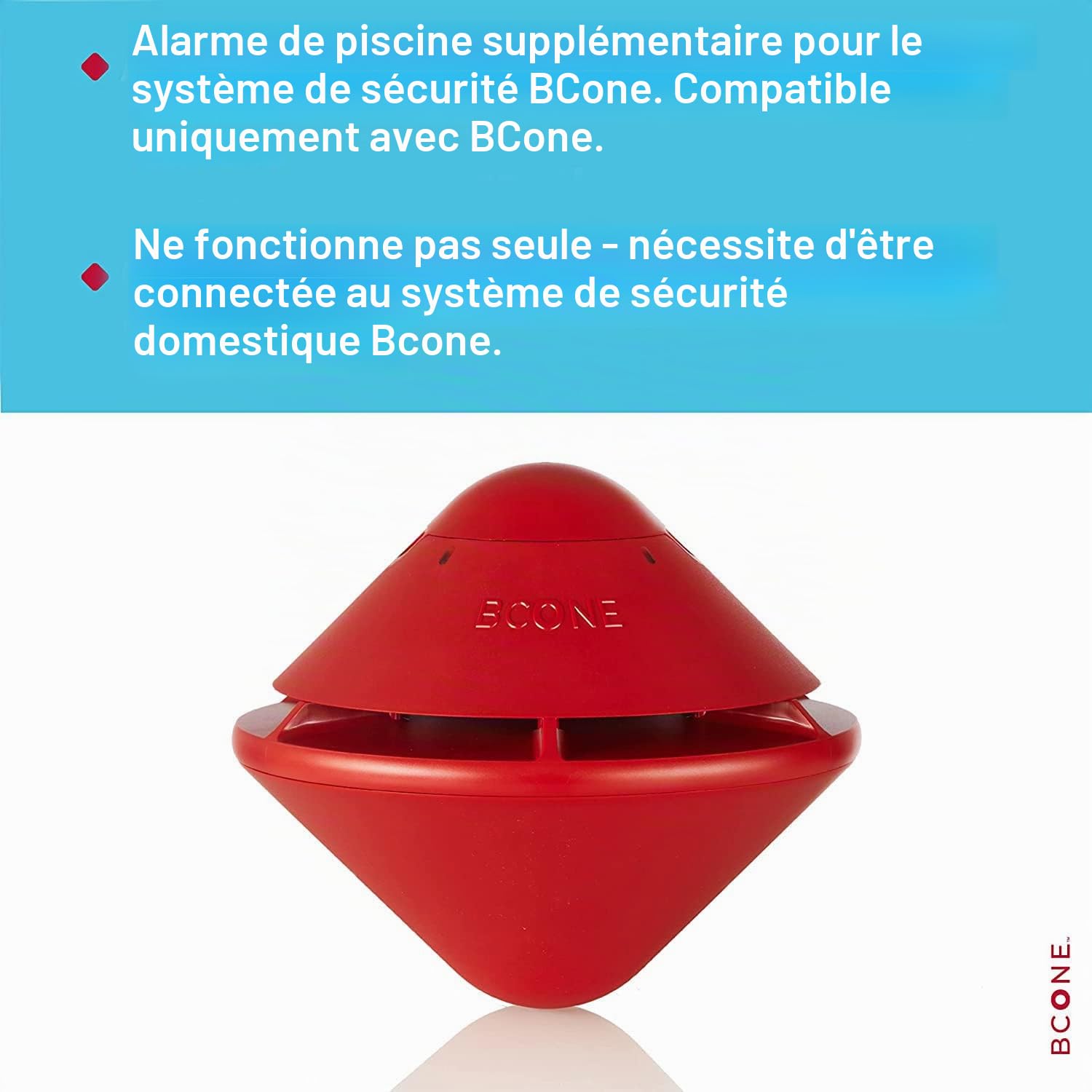 Pièce d'origine Lifebuoy pour alarme de piscine BCone - Unité de piscine supplémentaire pour le système d'alarme de piscine BCone