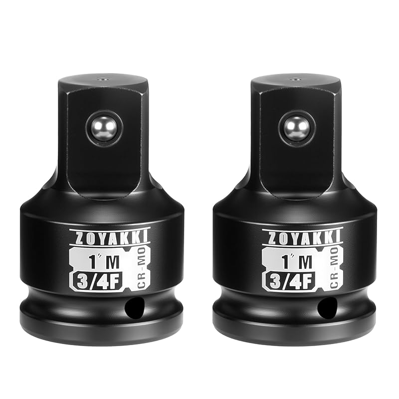 Jogo de adaptadores de soquete 19,05 mm fêmea para 25,4 mm macho, aço CR-MO, ZOYAKKI, 2 peças