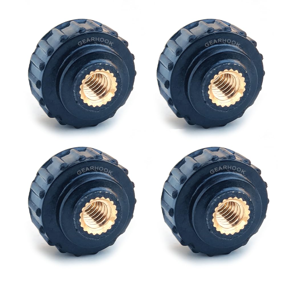 GEARHOOK 6mm Star Female Thread Clamping Screw Knob M6-22mm Diameter, Hight 15mm, 6mm star Nut (PACK OF 4)-image-27