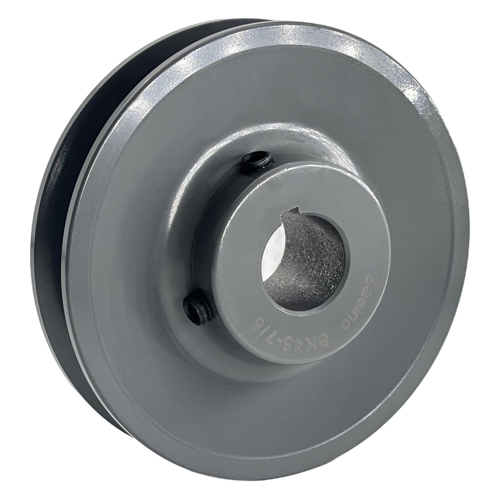 Saelno BK45-7/8 v Belt Pulley 7/8 inch bore 4.25" OD,V-Belt Sheave Cast Iron for A AX B BX 4L 5L V-Belts,BK4578 Pulley