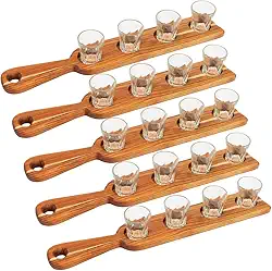 Regua shot tabua tequila cachaça com copo de dose