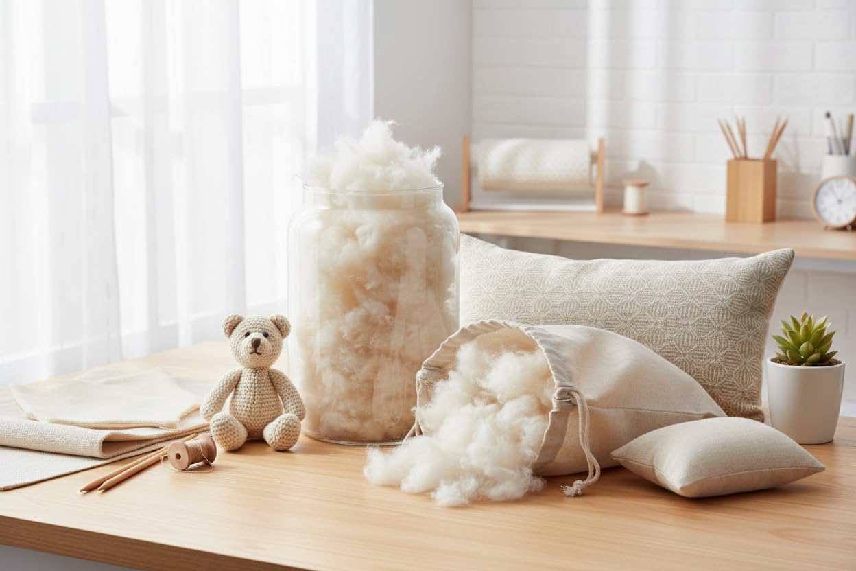 Savvy Lifestyle Natural White Superfine Natural Kapok Filling, Cushions And Pillows (5 Kg)