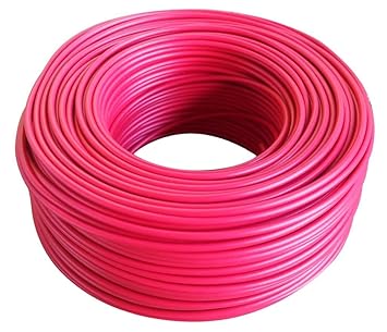 Captcha Flexible 4mm Copper Wire for Home or Domestic Industrial Electric Wiring, Electric Wire-500Feet (Red Color)