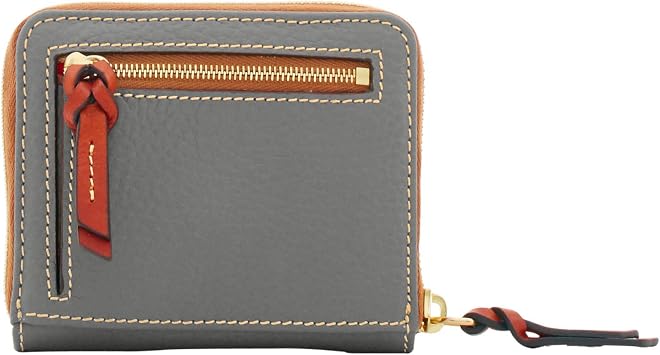 Dooney & Bourke Pebble Grain Small Zip Around Wallet