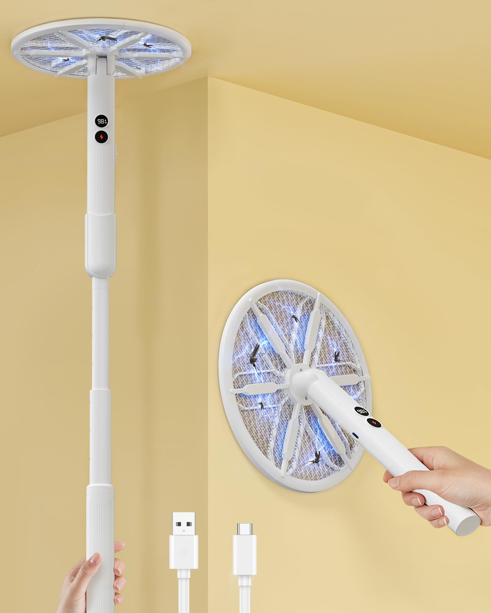 WowCatch Rotating Head Electric Fly Swatter