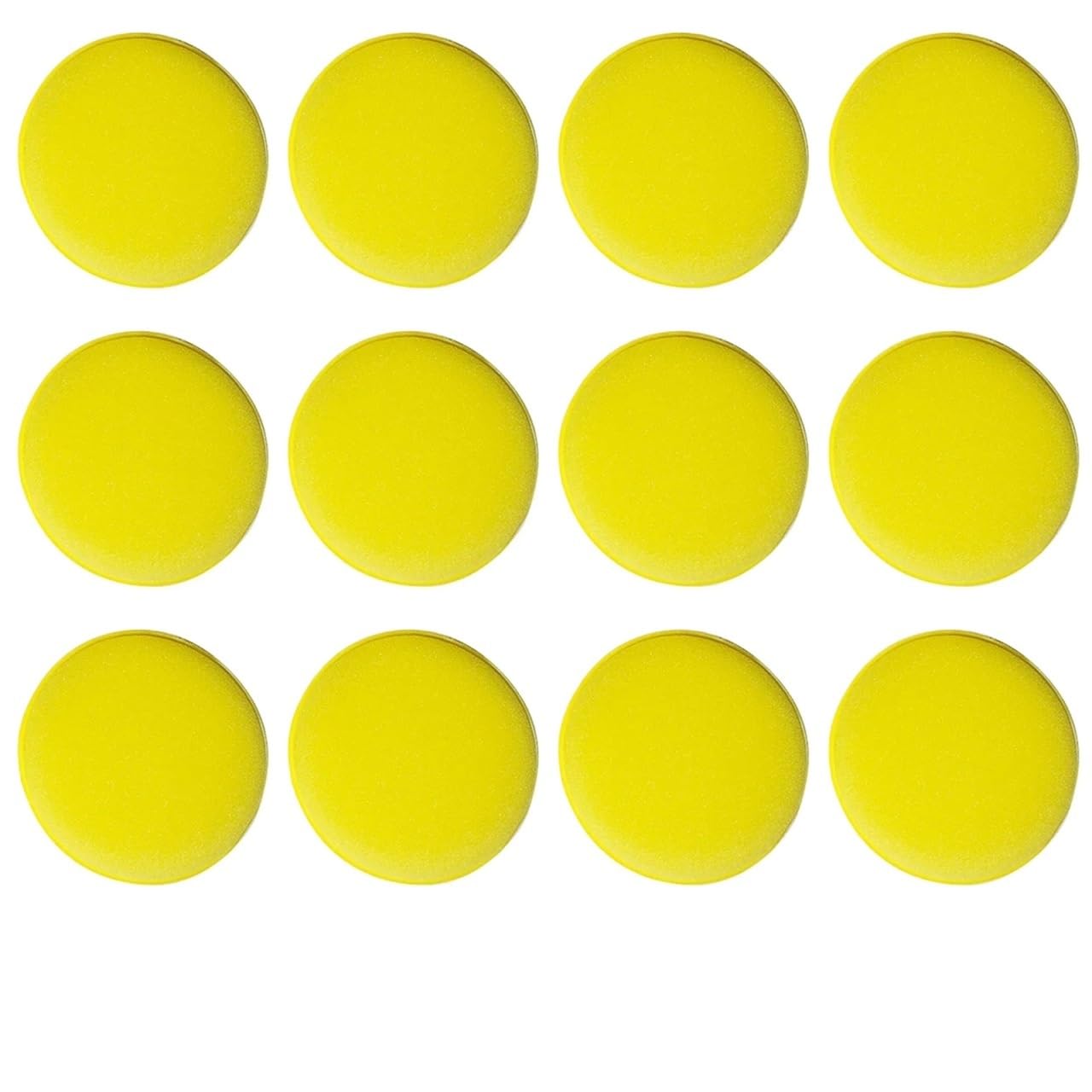 Car Polishing Foam Pads 6/12pcs Polishing Sponge Wax Car Applicator Pad Foam Polisher Cleaning for Waxing Auto Parts(12PCS)