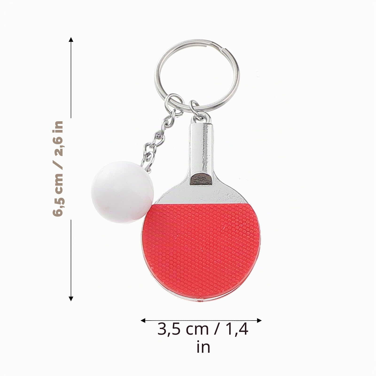 SOIMISS 18 Stück Schläger-Schlüsselanhänger Rucksack-Schlüsselanhänger Auto-Dekoration Schlüsselanhänger Für Autoschlüssel Mini-Pong-Schlüsselanhänger Auto-Schlüsselanhänger