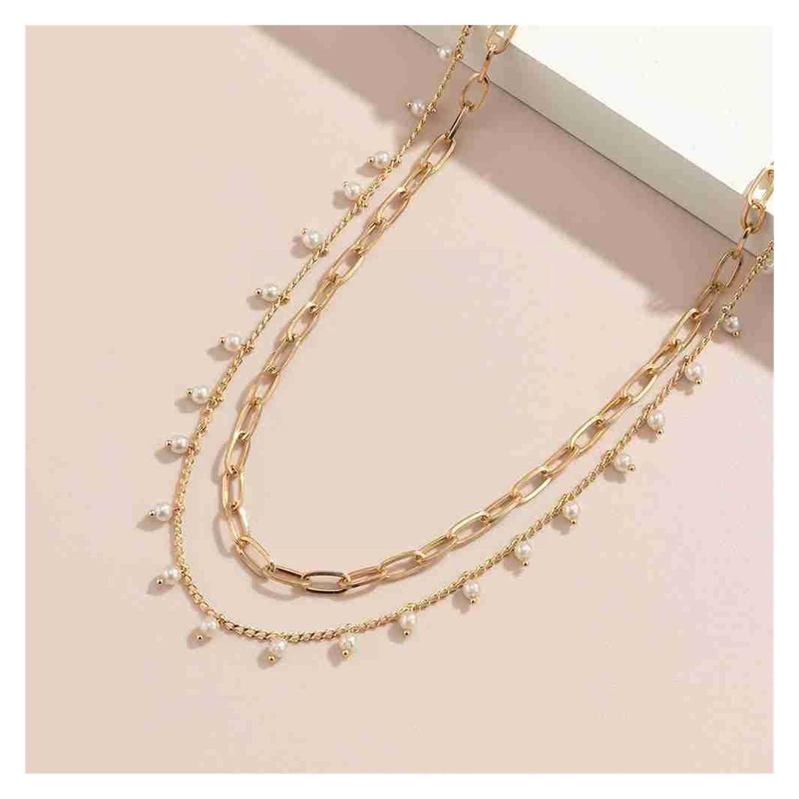 Body Chain Damen Kette - Goldfarbene einfache Strandkette mit Kreuzband für Taille und Bauch - Schwarze Harnaskette - Edler Schmuck für Damen - Accessoires