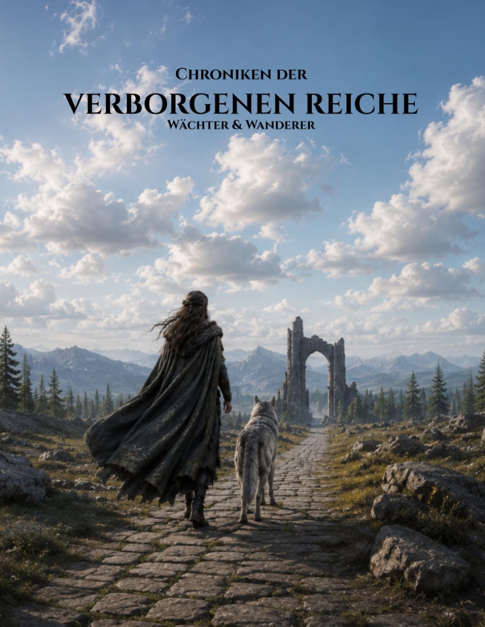 Chroniken der Verborgenen Reiche: Wächter & Wanderer – Realistisches Low Fantasy Ausmalbuch für Erwachsene