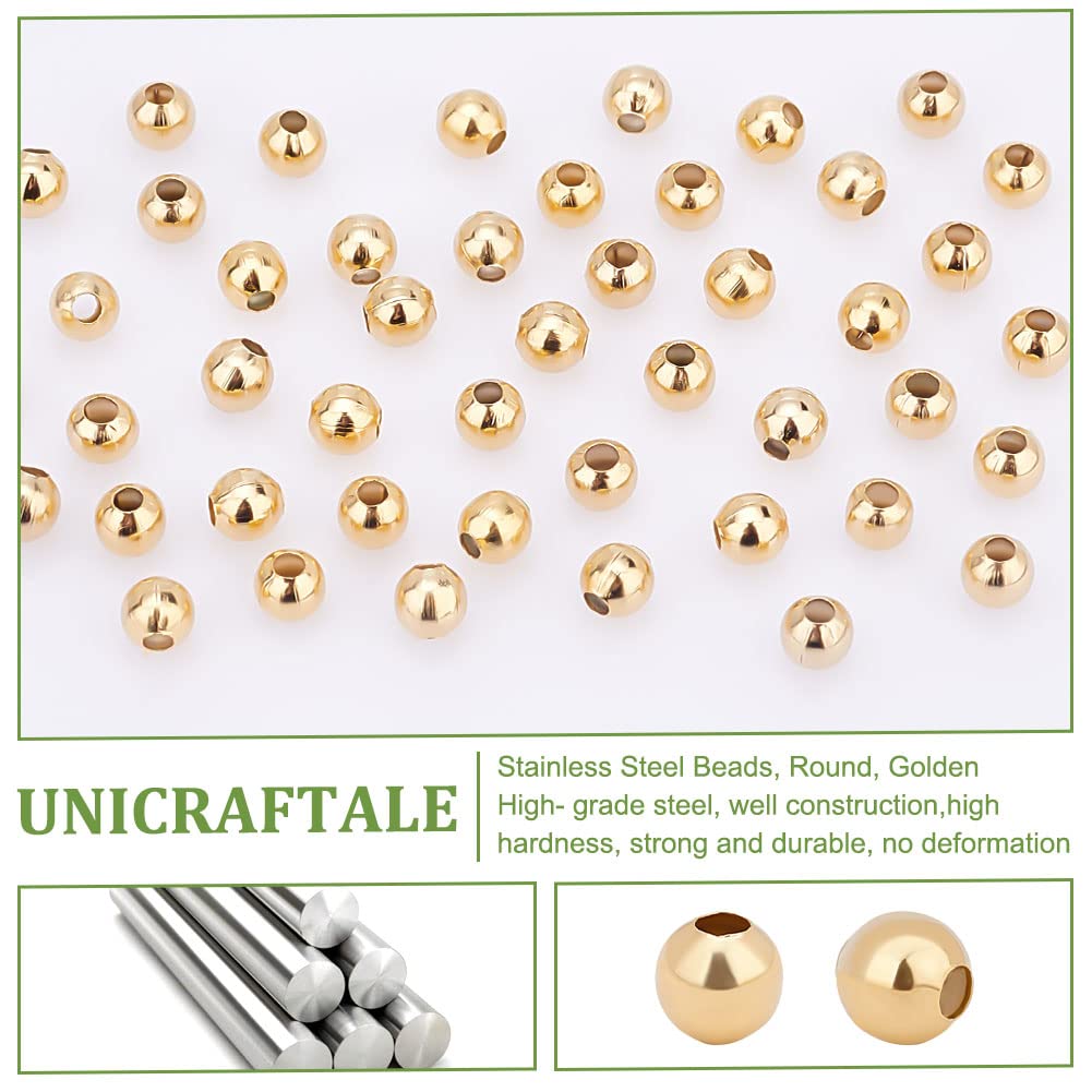 UNICRAFTALE - 200 Cuentas Espaciadoras De Disco De 4 Mm De