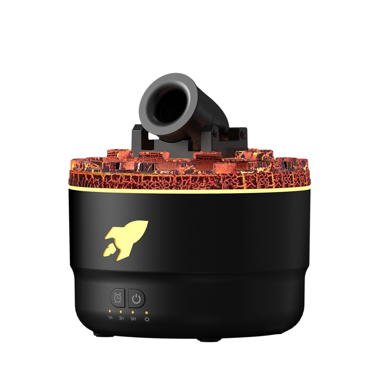 Wakects Diffusore di Fragranze, Diffusore di Aromi di Oli Essenziali da 300 Ml con Luci LED a 7 Colori, 4 modalità Timer per il Relax, Casa, Ufficio, Camera da Letto, Aromaterapia (BLACK)