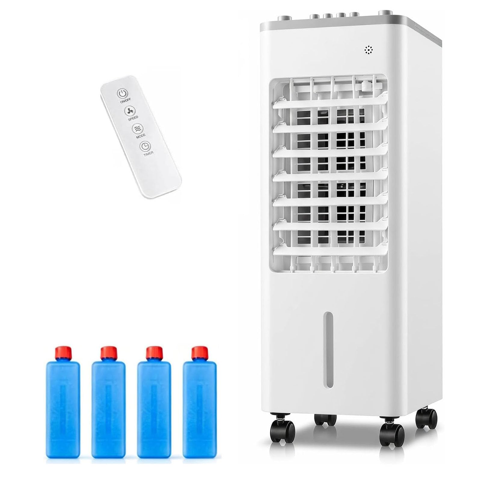 Refrigeratore privato Portatile con Telecomando, 6L Dual Tank & Ice Pac, Ventilatore a 3 velocità, Aria condizionata silenziosa per L'Ufficio della Camera da Letto Home