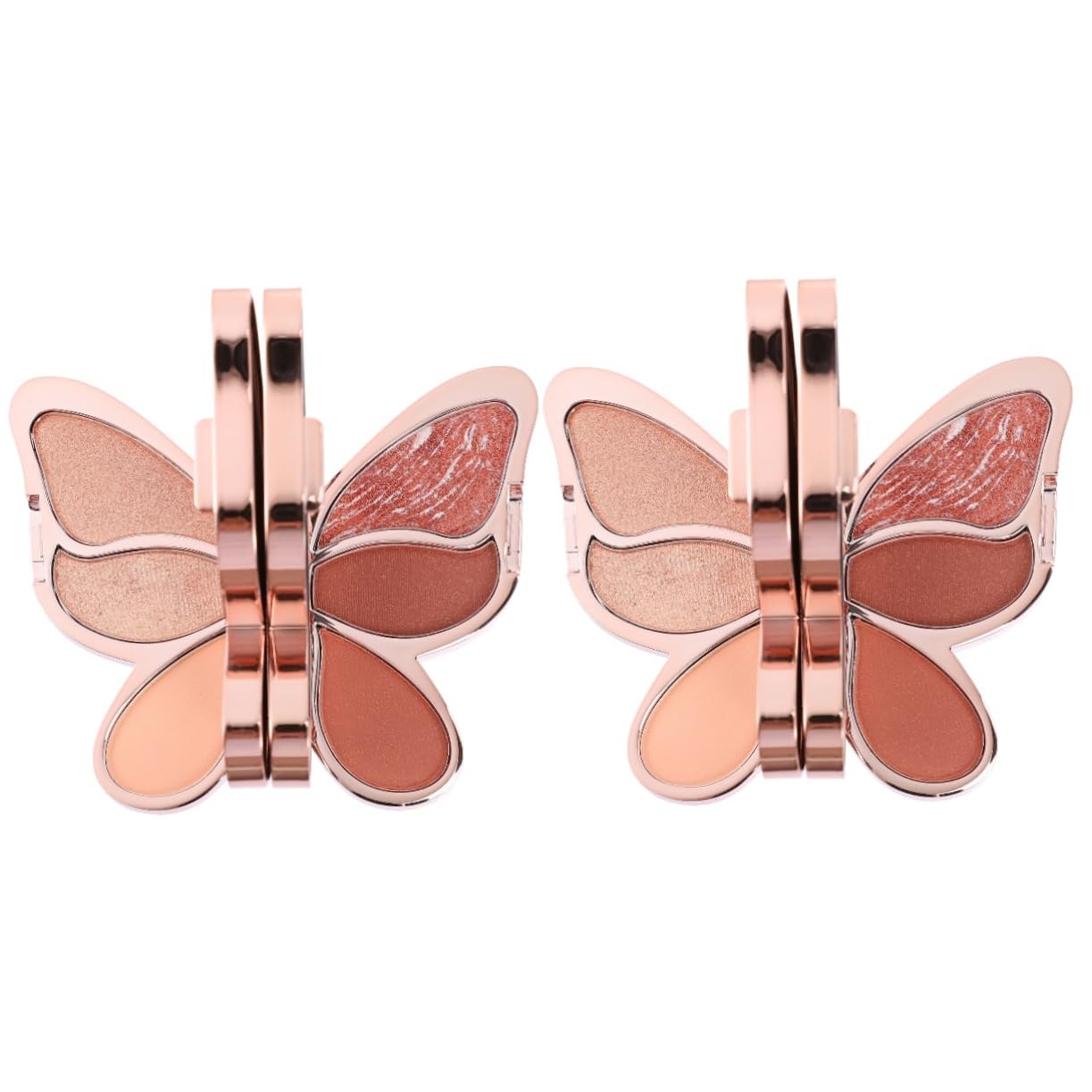 POPETPOP2 Pcs Eyeshadow Palette Glitter Makeup Glitter Eye Shadow Shimmer Eyeshadow Sequin Eyeshadow Cheek Blusher Portable Eyeshadow Plate Cosmetic Supplies Lighter Lucky Girl Abs