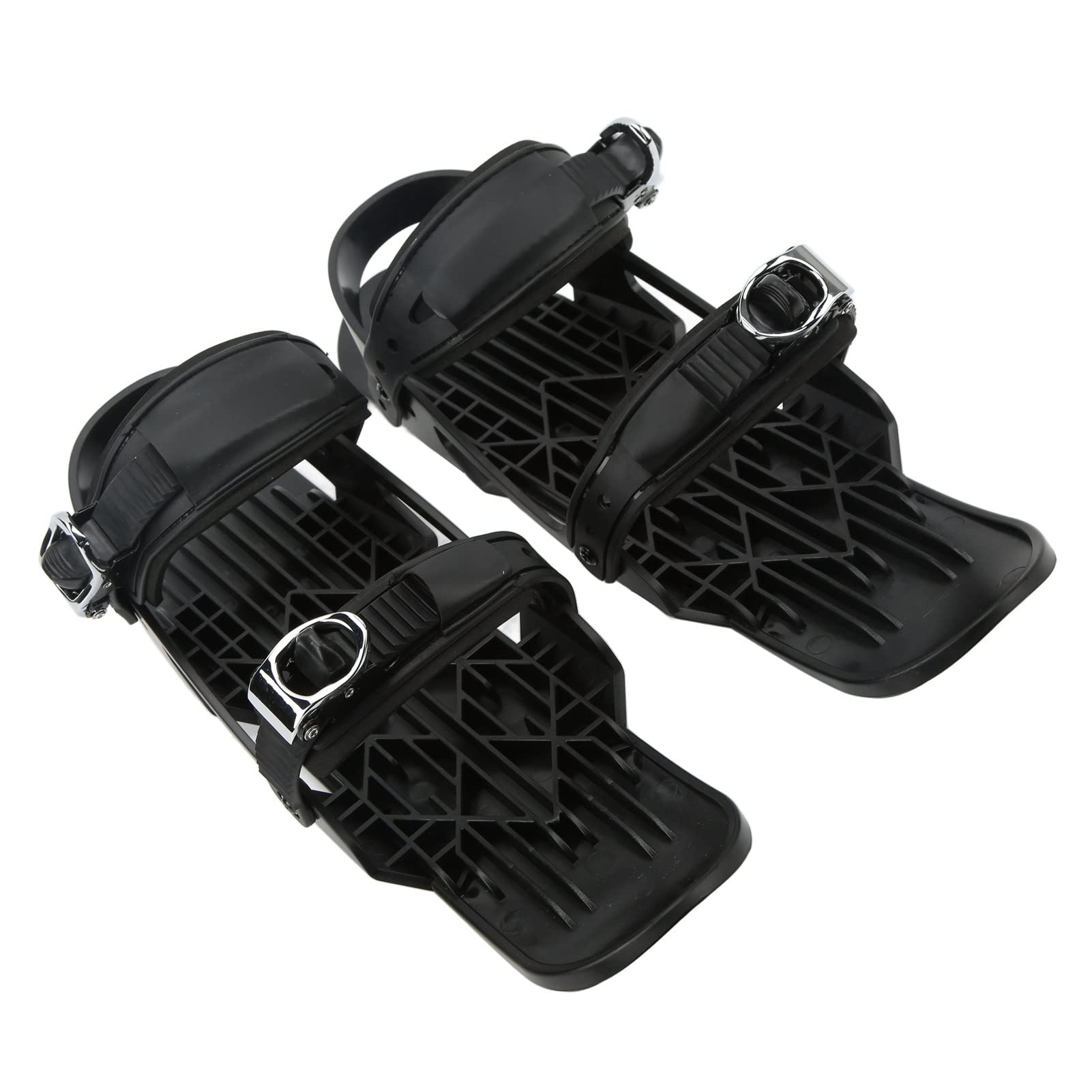 Snowshoes for Men and Women, 17.1x5.7x3.3in Portable Adjustable Aluminum Rolling Short Mini Ski Skates with Storage Bag, Outdoor Winter Snowskates Snowblades Skiboards for Winter Sport Skiing