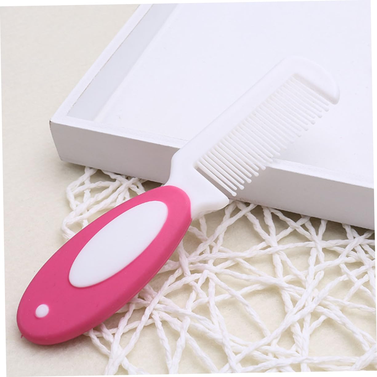 TOYANDONA 4 Pcs 1 Baby Hair Brush Set Newborn Pink Baby Hair Products Soft Comb Brush Relief