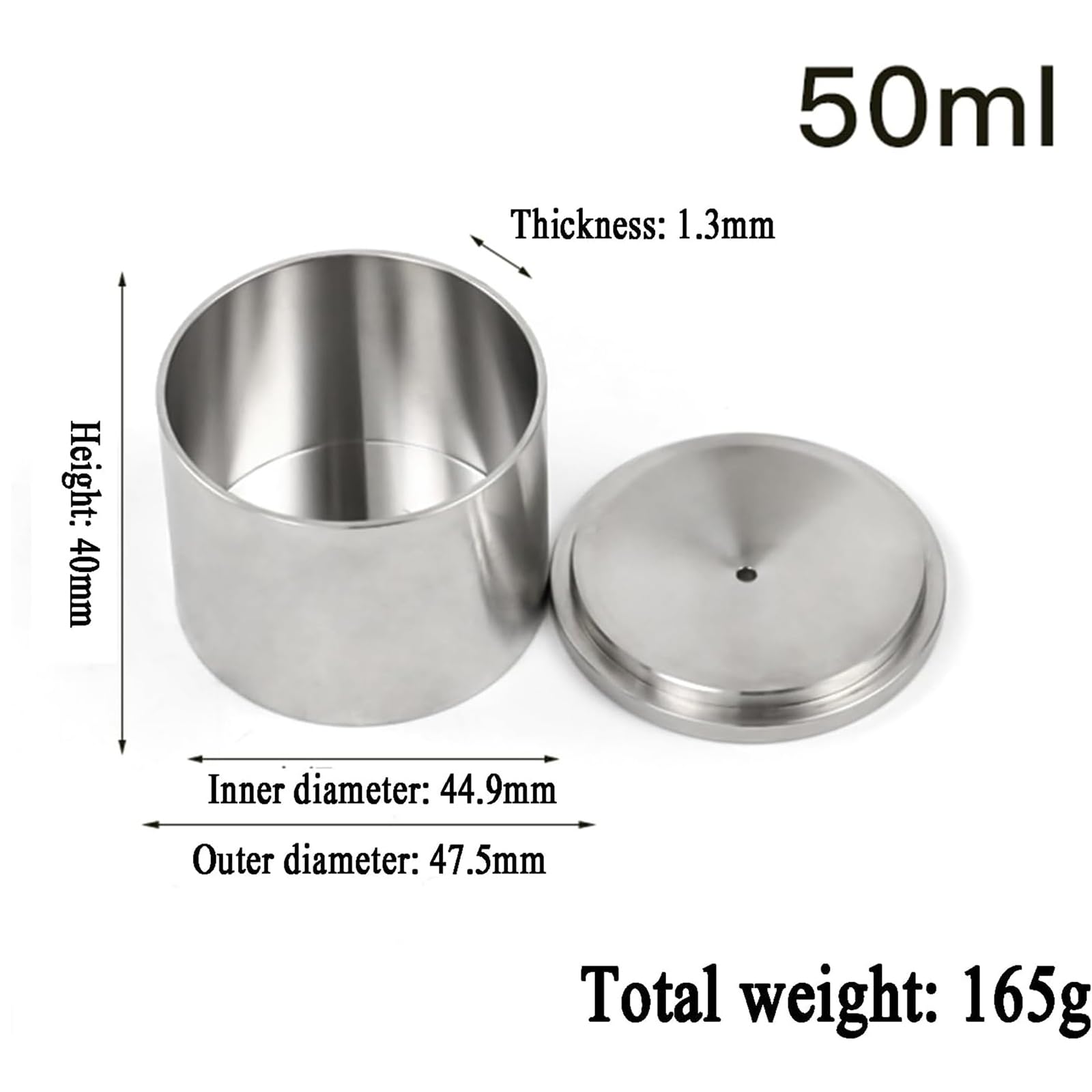 Hidrómetro De Densidad De Líquidos De Alta Precisión, Vaso De Densidad De Pintura De Acero Inoxidable con Caja De Almacenamiento, para Medir La Gravedad Específica De Los Recubrimientos