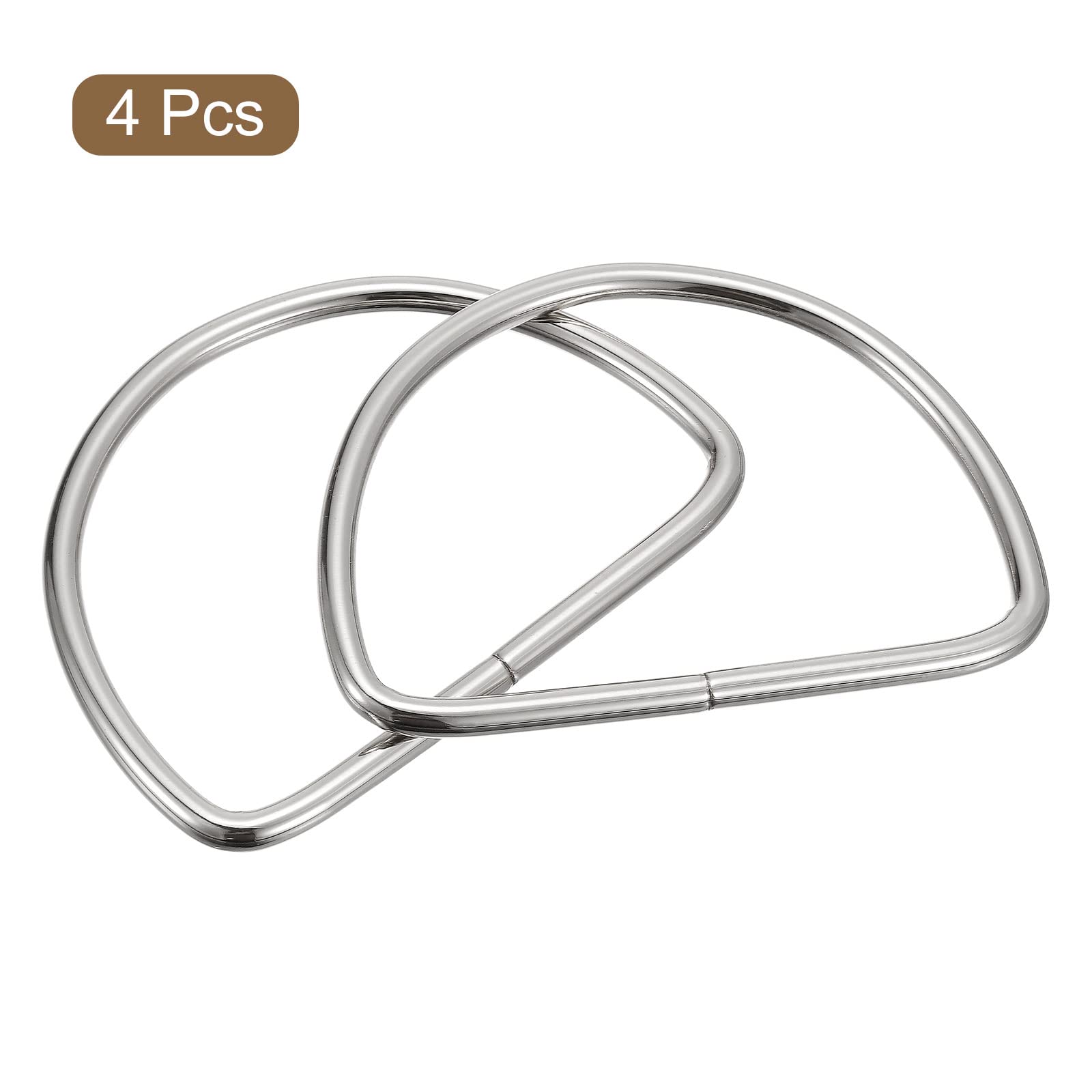 4 Poignées De Sac En Métal Gunmetal - Quincaillerie Ronde Pour Artisanat - Uxcell