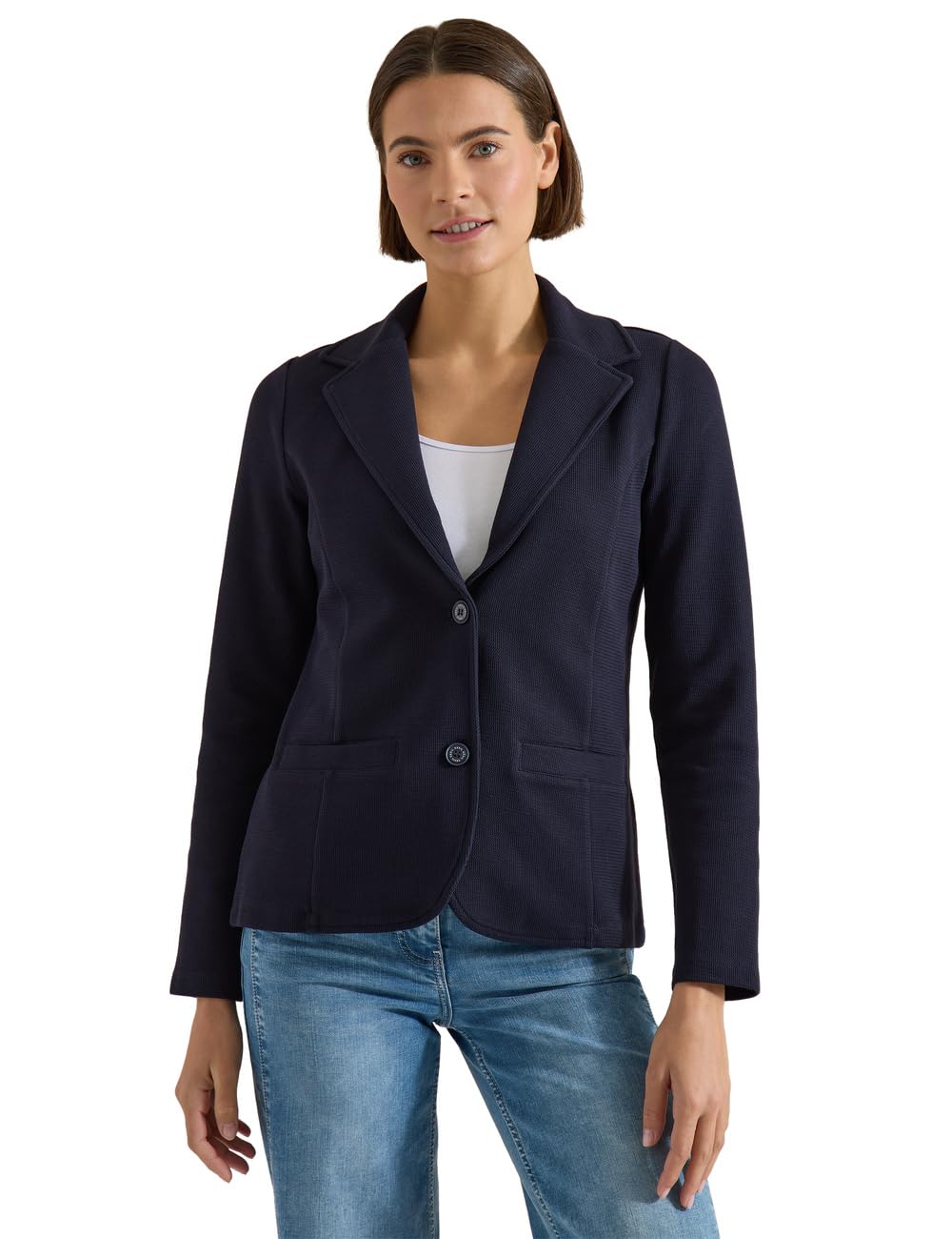 Cecil Blazer with Structure in Plain Colour Urban Dark Blue M