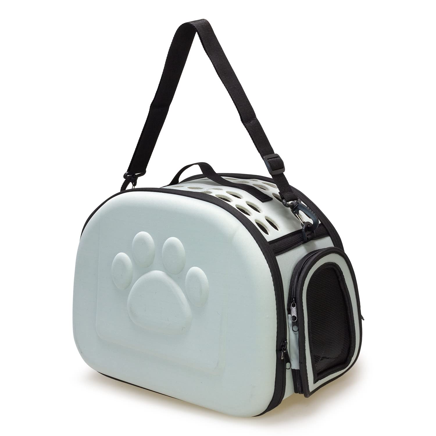 ARQUIVET Borsa da trasporto pieghevole grigia - 42 x 27 x 32 cm - Cani adulti, cuccioli, gatti e altri - zaino con griglia di ventilazione per cani e gatti