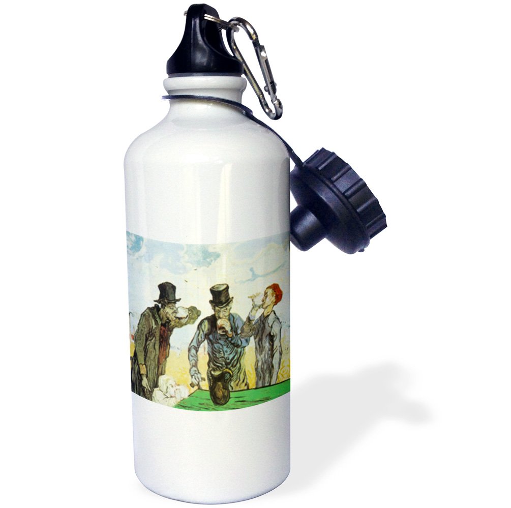 Van Gogh Sunflowers Water Bottle - 21oz Stainless Steel Sports Bottle With Flip-Up Straw
