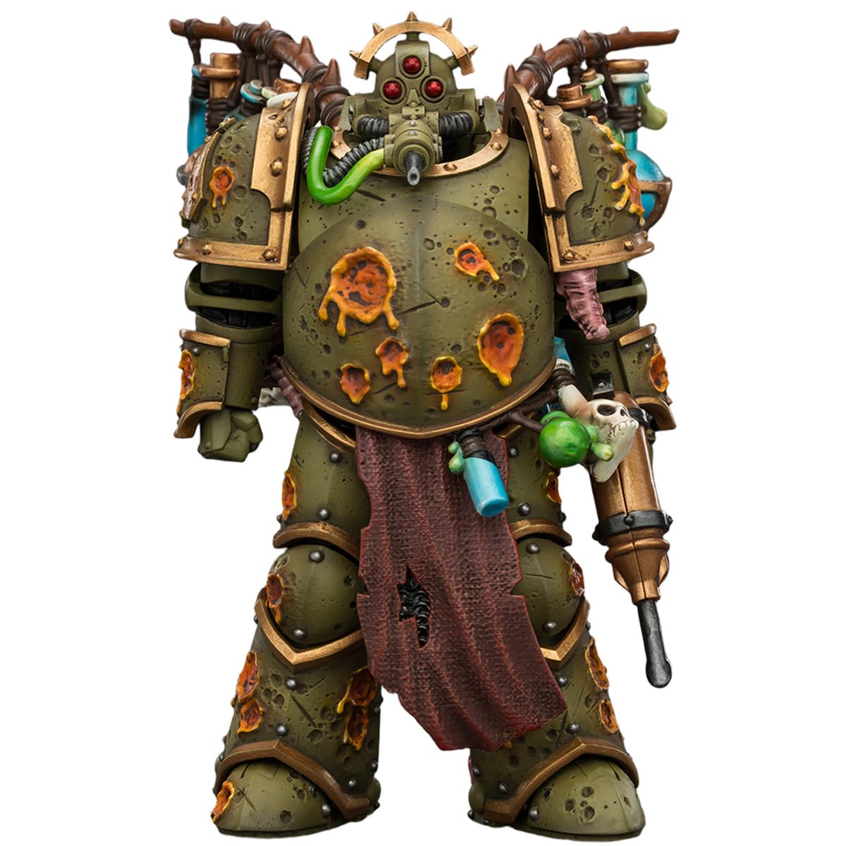 JOYTOY Warhammer 40,000 1/18 Action Figure Death Guard Biologus Putrifier with Injector Pistol and Hyper Blight Grenades Collection Model