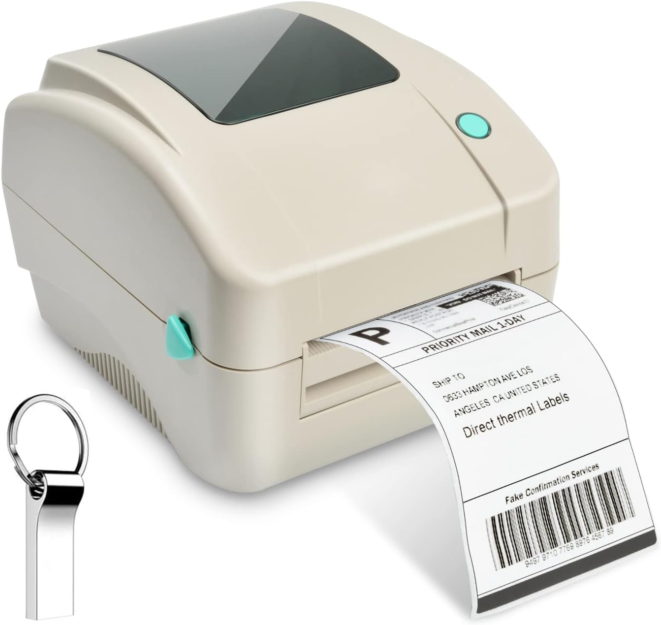 FungLam Desktop Label Printer 4''x6'' Thermal Printer Direct High Speed