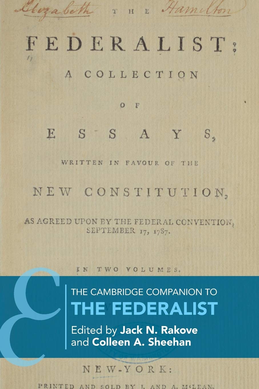 The Cambridge Companion to The Federalist (Cambridge Companions to Philosophy)