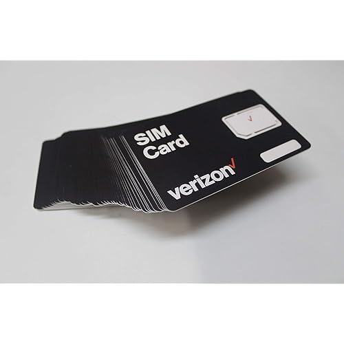 10 Pack Verizon Wireless 4G LTE SIM Card - All 3 Sizes (3-in-1), Nano/Micro/Standard Sizes (4FF / 3FF / 2FF)
