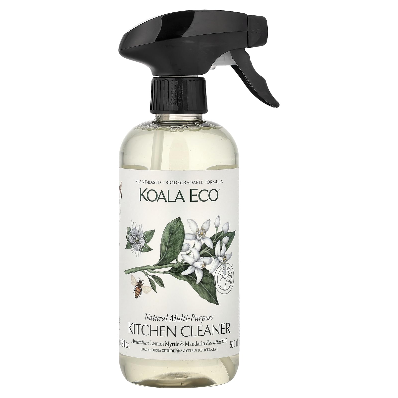 Koala Eco Multi-Purpose Kitchen Cleaner - with Australian Lemon Myrtle & Mandarin Essential Oil- 16 oz