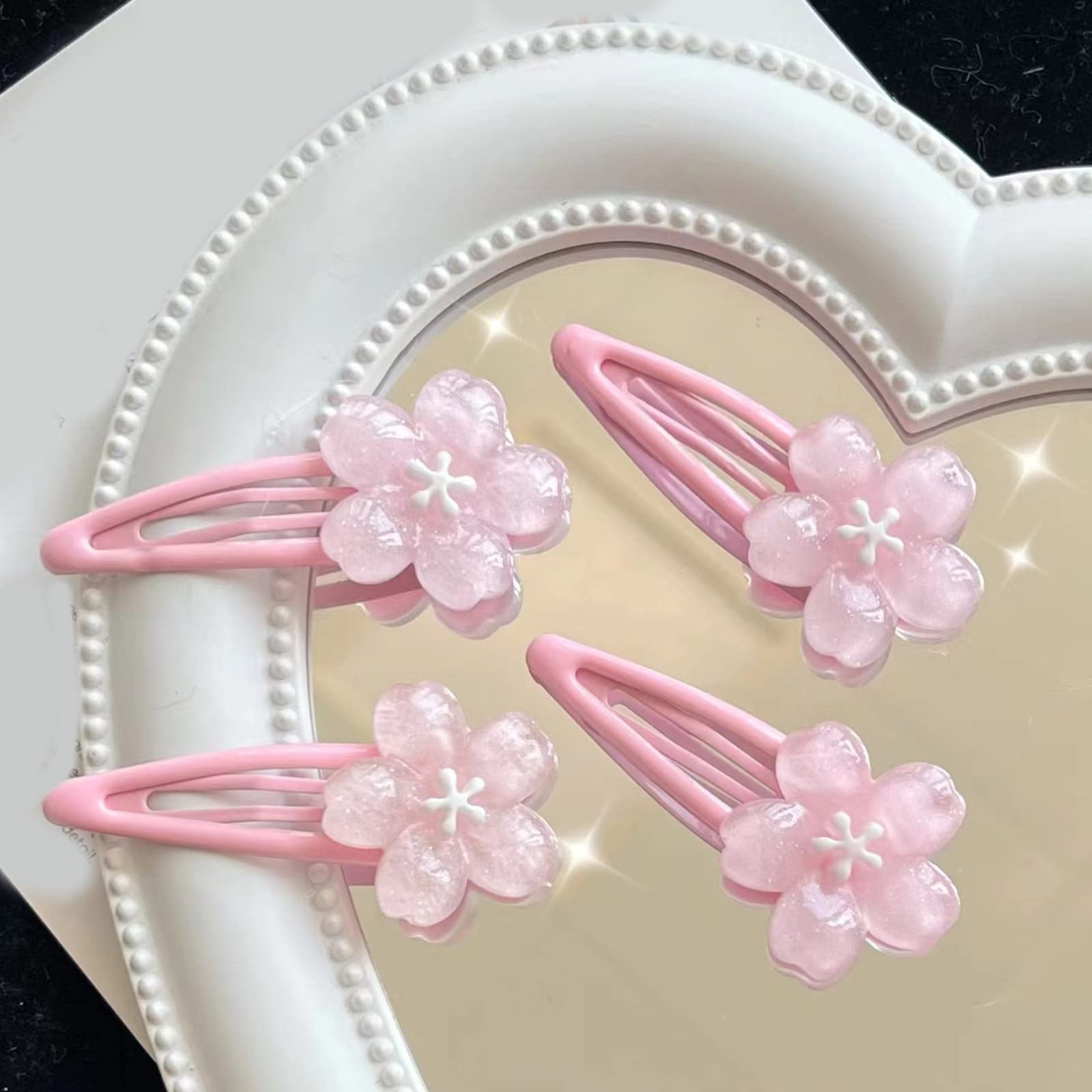 Amazon.com : Jelly Texture Cherryblossom Hairpins Hot Teens Pink